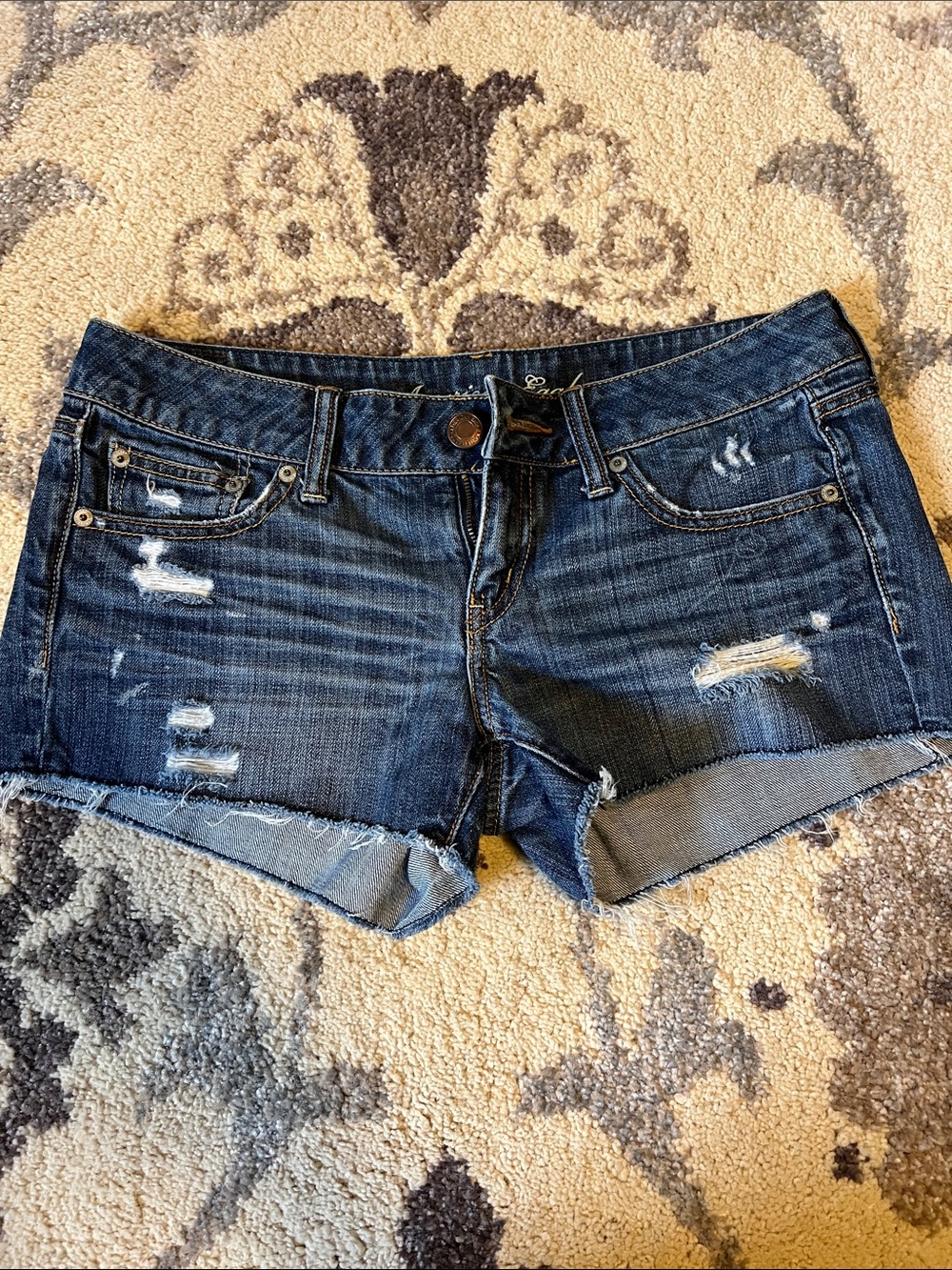 Cute jean shorts!